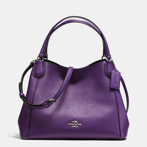 Edie 28 Shoulder Bag In Polished Pebble Leather | Coach Outlet Canada - Click Image to Close